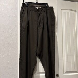 Women’s  Dark Gray Pants/ Olive drop crotch pant .